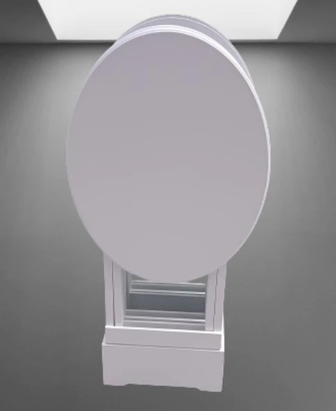 Çanta Zigon 90136 Oval sehpa Dörtlü Model Ahşap Mdf Parlak Beyaz Renk El Yapım - 6