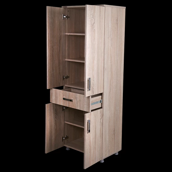 Çok Amaçlı12689 Dolap Hard Parlak SOMONE Suntalem 4Raf Kutu sevk 180 El Yapım - 3