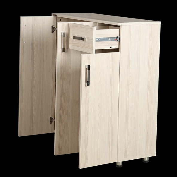 Ayakkabılık 12953 Beyaz Çok Amaç Model Akçaağaç Hard suntalam Demonta El Yapım - 3