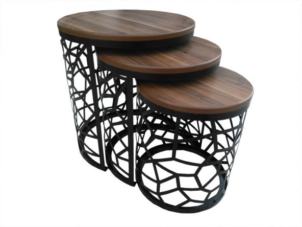 Zigon ST 17635 CNC Osmanlı Motif İşleme Metal Ayak Kütük Desen MDF tabla El Yapım - Resim 2