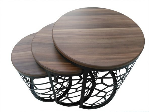 Zigon ST 17635 CNC Osmanlı Motif İşleme Metal Ayak Kütük Desen MDF tabla El Yapım - Resim 3