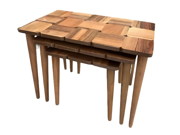 Zigon ST 17951 Klasik KARE Tabla MODEL Kayın Retro Ayk Parlak Ceviz Natüre Elyapı - Resim 3