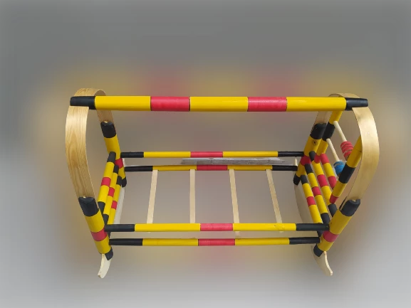 Beşik Bebek 18159 NATÜRE Hamak Hafif Sağlam Doğal ağaç Demonte Renk renk Sallanır - 4