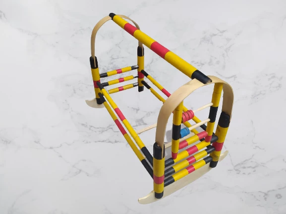 Beşik Bebek 18159 NATÜRE Hamak Hafif Sağlam Doğal ağaç Demonte Renk renk Sallanır - 6