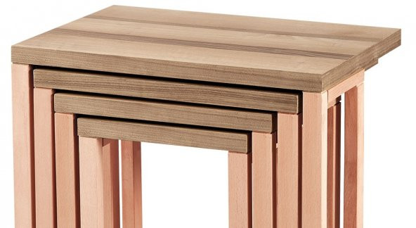 Zigon ILGZ 17579 C kLASİK MODEL Sehpa HAM KAYIN Aslan ayak 4lü Tekerlek EL yapım - 2