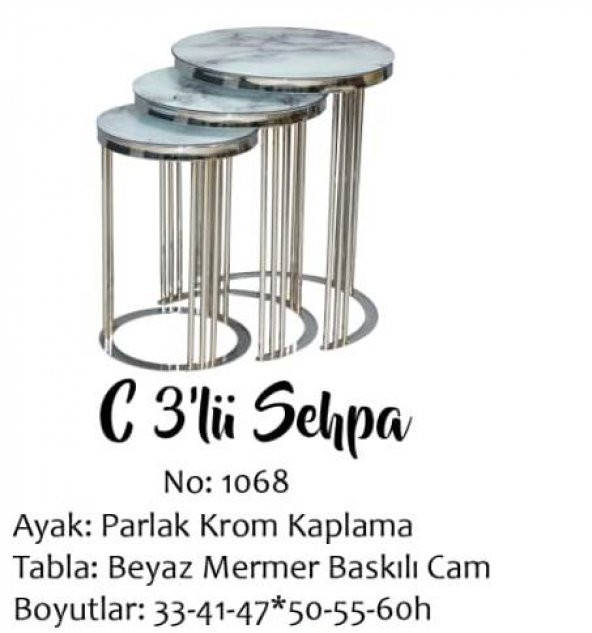 Brc 17540 Zigon C MODEL Mertal Krom renk Kırılmaz Temper Beyaz mermer cam El Yapı - 4