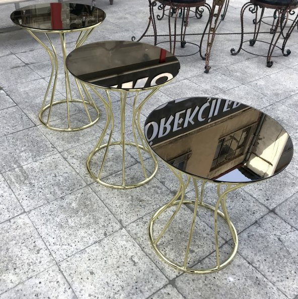 Brc 18099 KUM SAAT Zigon Model Siyah Temper Metal Çelik Gold renk kaplama El yapı - Resim 2