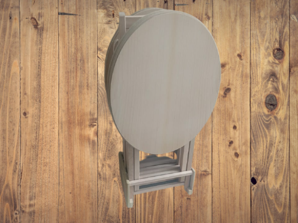 Zigon Sehpa 18206 Oval ÇANTA HAM ahşap MDF İnce Torna ayak ve gövde El Yapım - 7