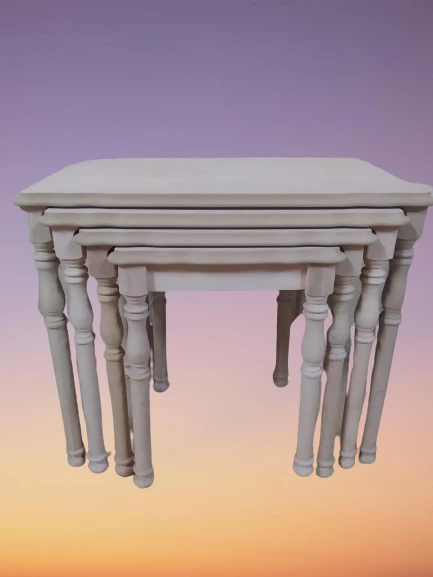 Zigon18189 sukut Klasik Sehpa Model Kayın İnce Torna Ayak HAM MDF Kaplam EL yapım - Resim 7