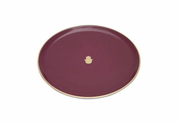 Porland Glamorous Fuşya Düz Tabak 20 cm 04A+P021558 - 2