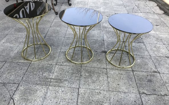 Brc 12396 Zigon KUM SAATİ Model Düz SİYAH Desen Metal GOLD Renk Kaplama El Yapım - 2