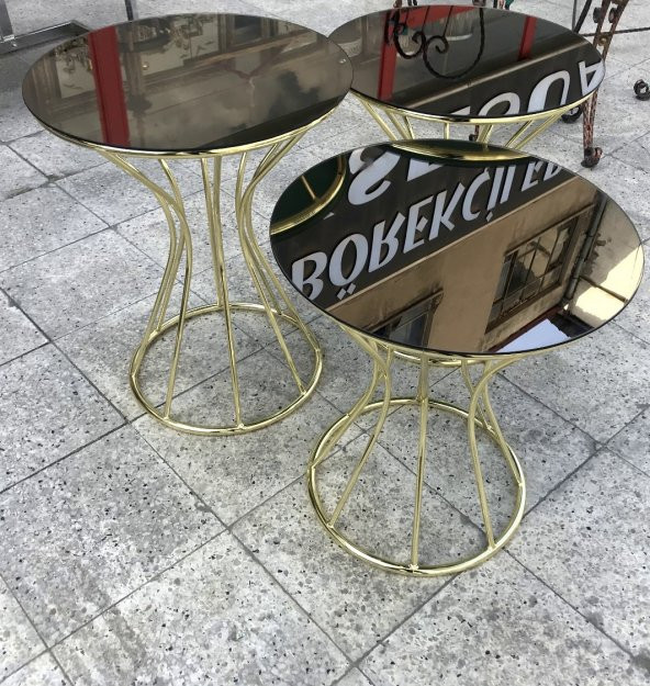 Brc 12397 Zigon KUM SAATİ Model Düz SİYAH Desen Metal GOLD Renk Kaplama El Yapım - Resim 2