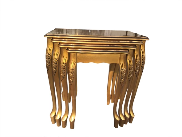 Zigon 13061 klasik Model Kayın Aslan ayak Parlak GOLD Lake Renk Kutu sevk El Yapı - 3