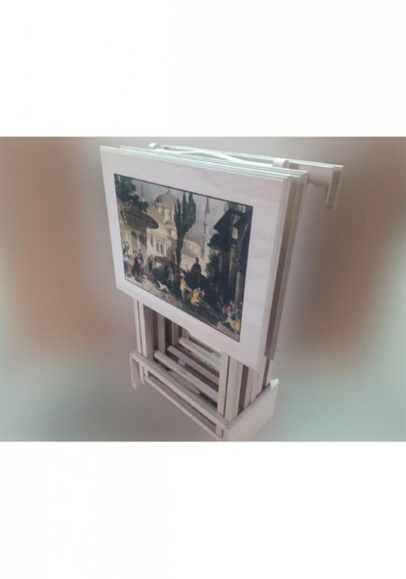 çanta zigon sehpa 17426  Resimli Büyük HAM Kayın Ayak Dikdörtgen Natüre El Yapım