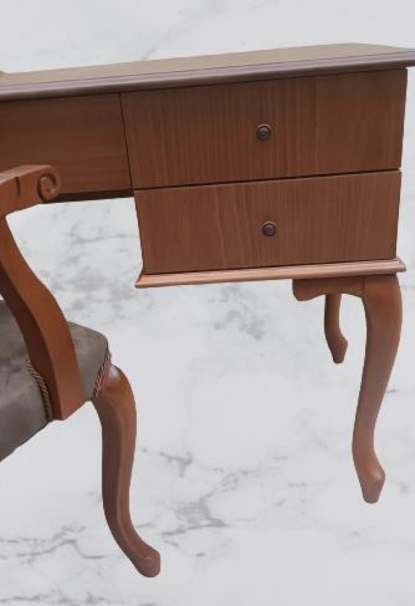 Çalışma Masa 90019 ST Klasik Büyük Model Kayın Aslan Ayak Berjer Koltuk eskitme - 3