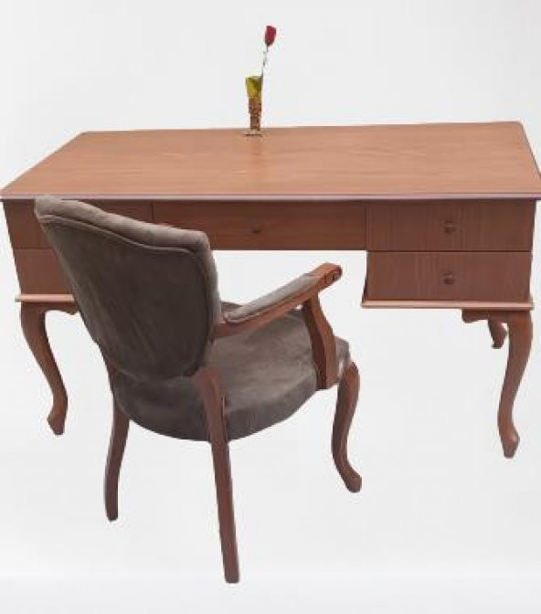 Çalışma Masa 90019 ST Klasik Büyük Model Kayın Aslan Ayak Berjer Koltuk eskitme - 5