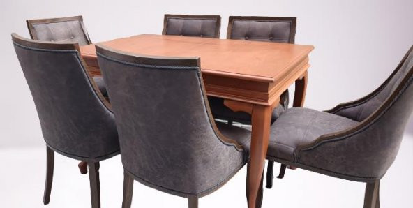 Masa 90005 Klasik Sandalye Yarım Kolçak Tk Model Kayın Aslan Ayak Ceviz El yapım - 8