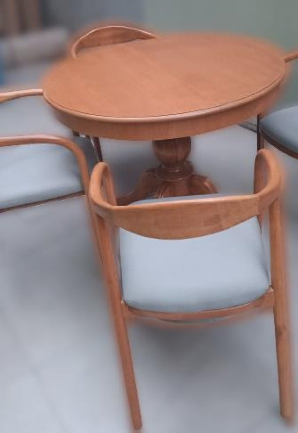Masa Sandalye 90001Tk Yılan Sandalye Baba ayak Kayın Aslan Ihlamur  Ceviz 100 CM - 7