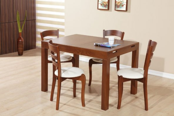 Masa-Sandalye 12367 Küt ayak TK Ceviz Açılı Akordiyon Masa  Merdiven Sırt sandaly - 7