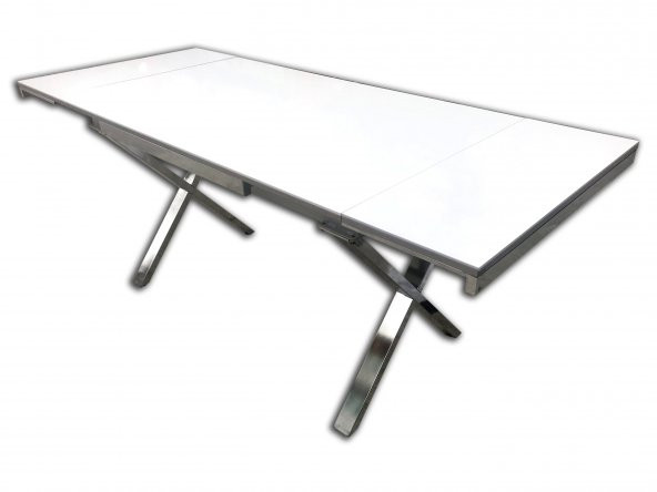 Masa 12633 X AYAK Metal Nikelaj Dikdörtgen Kelebek Yan Açılır Glosspan El yapım - 2