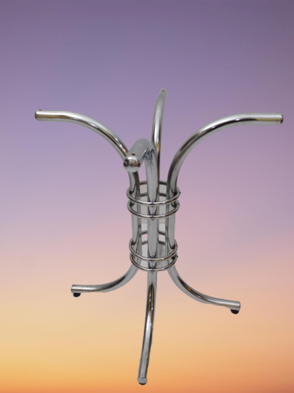 Masa Ayak 12479 Japon Metal MODEL Transmisyon Nikelaj  Yuvarlak Tabla El Yapım - 3