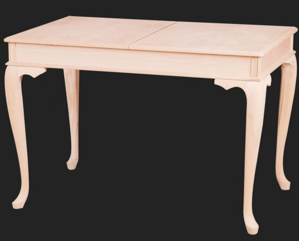 Masa 12528 Klasik MODEL Kayın Kaplama ASLAN Ayak HAM Açılır tabla masa El yapım - 3