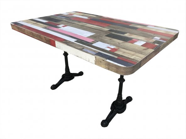 Masa 12516 LAMİNANT Isıdan etkilenmez Doğa ürün Metal Ayak bağlant Kolay temizlik - 2