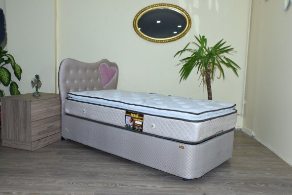 Baza Başlık Yatak 13535 Model 90*190 Standart Kumaş Pedli Ortoped Pamuk Yatak - 2