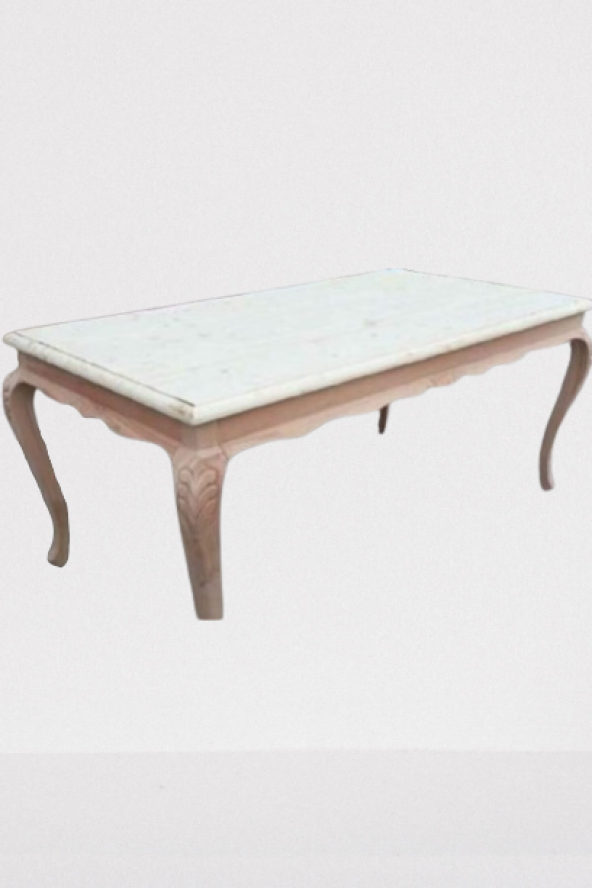 Masa 13596 LÜKENS ASLAN Ayak Oymalı sabit Model ladin Tabla HAM Klasik El Yapım - 3