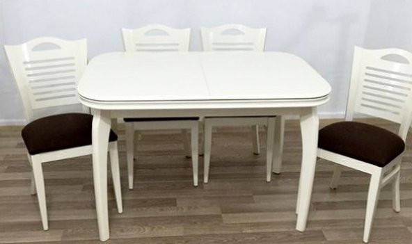 Masa  13592 MUZ ayak MODEL Merdiven Sandalye BabyFace Kumaş Lake Kayın Retro - 1