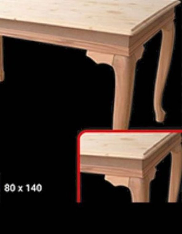 Masa 12897 Klasik kayın ASLAN lükens Ayak HAM ladin masif sabit Tabla El yapım - 3