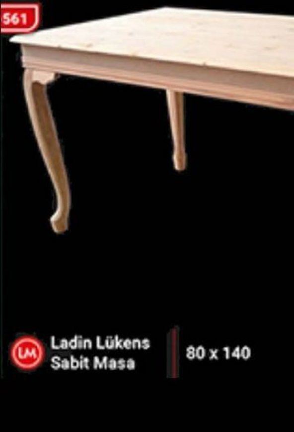 Masa 12897 Klasik kayın ASLAN lükens Ayak HAM ladin masif sabit Tabla El yapım - 4