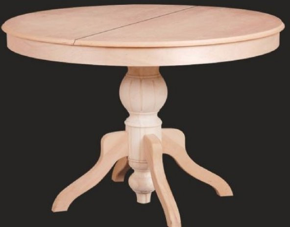 Baba Masa 12894 Kayın Kaplama MDF Tabla Ihlamur Aslan Ayak HAM Çap Açılı El Yapım