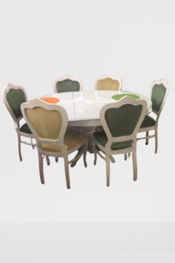 Baba Ayak 12895 Açılı Masa Model Ahşap Kayın Ihlamur Parlak Beyaz Sandaly El yapı - 4