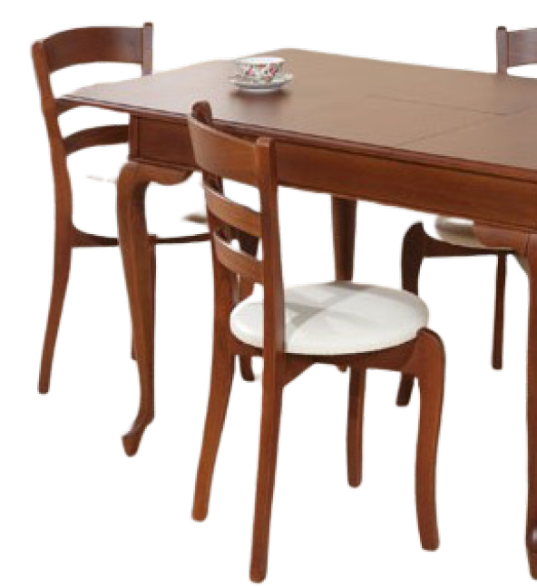 Masa 13732 Aslan ayak Model Tk Kayın Merdiven sandalye Parlak ceviz açıl Tabla - 4