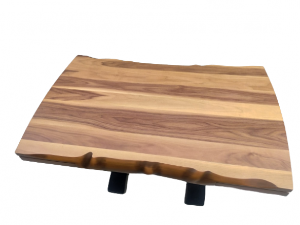 Masa 13763 KÜTÜK DESEN TK X metal ayak Yan Açıl Tabla Benc tel sandalye El Yapım - 5