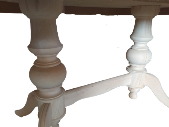 Baba 14095 Ayak Masa Kayın Kaplama Mdf Tabla Ihlamur Aslan HAM Sabit El yapım - 5