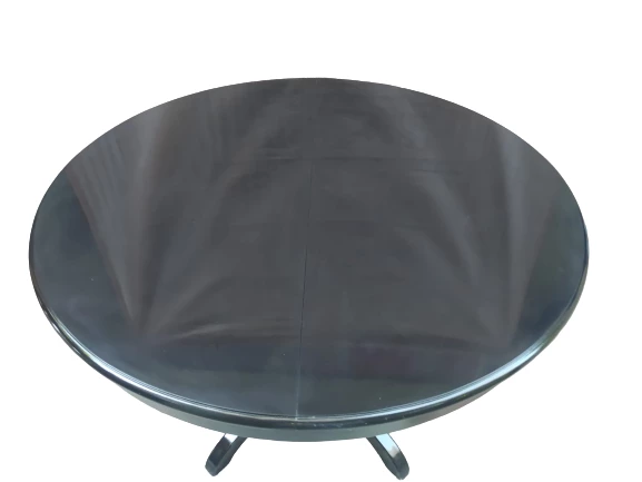 Masa Baba ıhlamur ayak 14562 Kayın Kaplama MDF Tabla Natüre Siyah100 El Yapım - 2