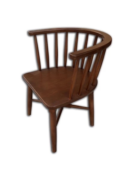 Sandalye 17964 OMURGA Klasik Model Kayın Retro Bambu Ayak Parlak ceviz El Yapım - Resim 2