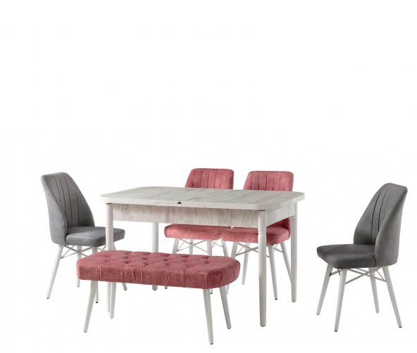 Masa-Sandalye 14544 ST COSMOS ALT91 Açıl Motf Pervaz Tabla Kayın RETRO Parlk Beyz - 2