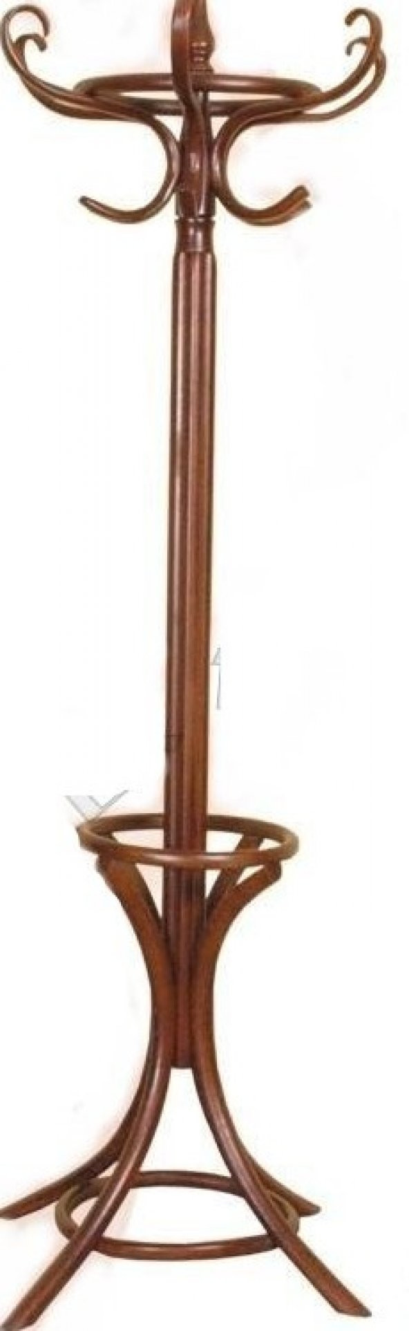 Askılık ST 12372 Bambu MODEL Parlak Ceviz Lake Sağlam DEMONTE Ürün El Yapım - 2