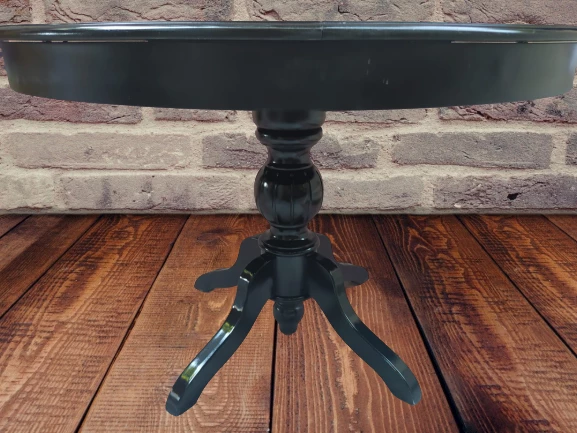 Masa 14563 Baba ıhlamur ayak Kayın Kaplama MDF Tabla Natüre Siyah Boya 110 Açılı - Resim 3