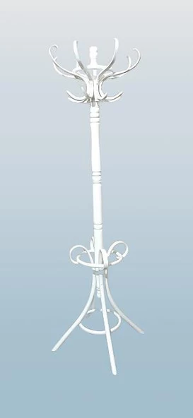 Askılık 19393 Bambu Modl DEMONTE Parlak Beyz Lake Boya Sağlam Şık Demont El Yapım - 5