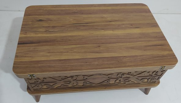 Akıllı Sihirli 17250 Sehpa Fonksiyonel masa orta sehpa Hard suntalem ceviz renk - Resim 3