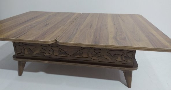 Akıllı Sihirli 17250 Sehpa Fonksiyonel masa orta sehpa Hard suntalem ceviz renk - Resim 4