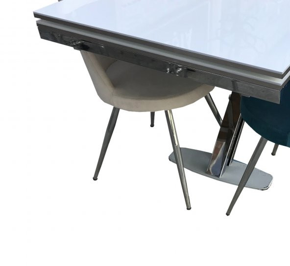 Masa 18112 GONCA Sandalye MODEL METAL ayak Dökme sünger Glosspan Tabla El yapım - Resim 2