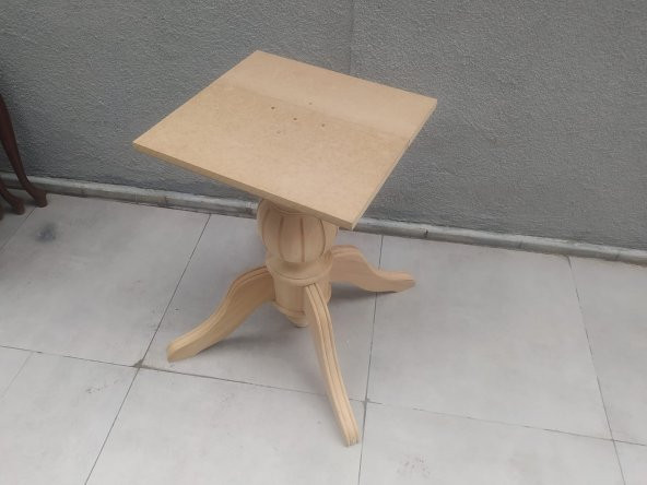 Baba Masa 18221 Ayak HAM Ahşap Ihlamur Ağacı 90-100-110-120 Kutuda sevk El Yapım - 7