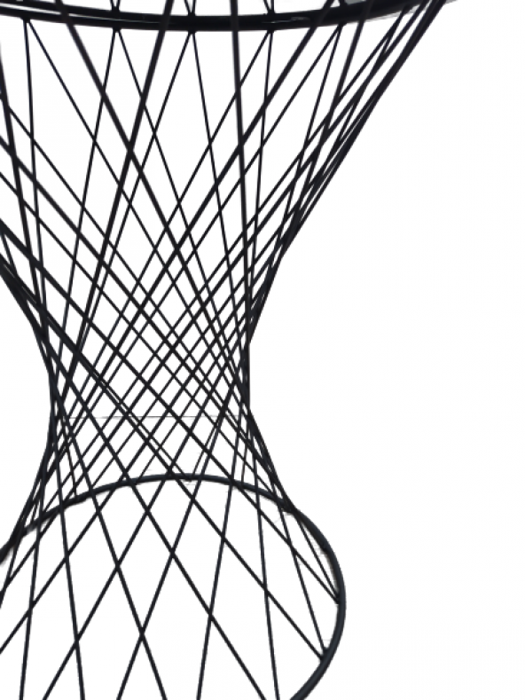 Masa 14574 OPTİMALY POTA Model Metal Çelik Siyah renk Siyah mermer tabla El Yapım - 7