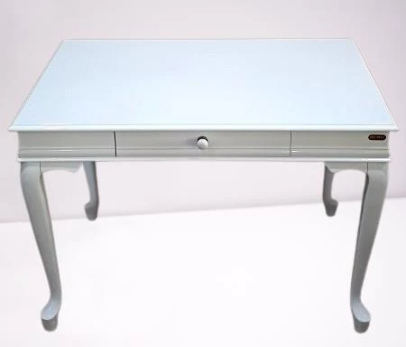 Çalışma Masa ST 19421 Klasik model Kayın Aslan Ayak Beyaz lake boya Porselen Kulp - 10