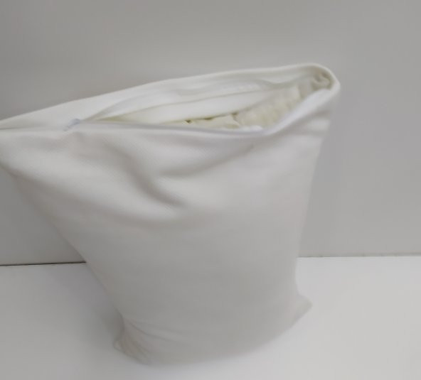 Yastık 12974 Akmr Visko Sünger elyaf karışım pamuk fermuar Kılıf 2 ad - 4